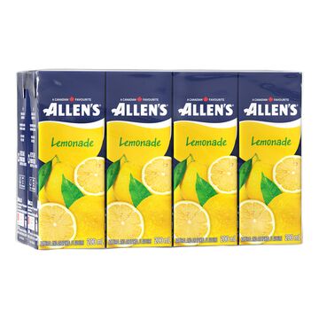 Allen's Lemonade Juice Boxes, 8 x 200 ML