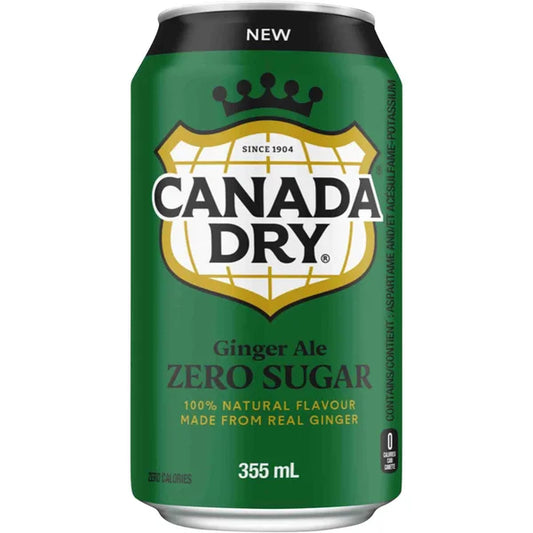 Canada Dry Ginger Ale zero Sugar 32 x 355 mL