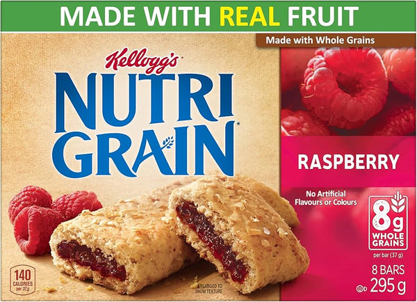 Kellogg's Nutri-Grain Cereal Bars, Raspberry 295g