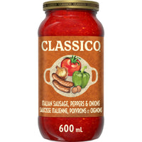 Classico Italian Sausage Peppers Onions Sauce 600 Ml
