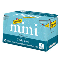 Schweppes Club Soda, 6 Pack Mini-Cans, 6x222 ml