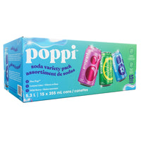 Poppi Soda Variety	15 x 355mL