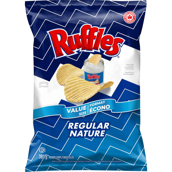 Ruffles Ruffles Regular Potato Chips, 380 g.