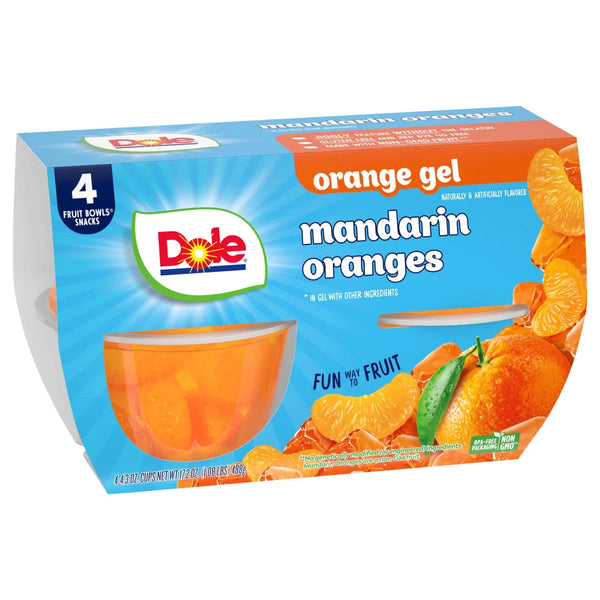 Dole Mandarine Orange Gel 4 Pk