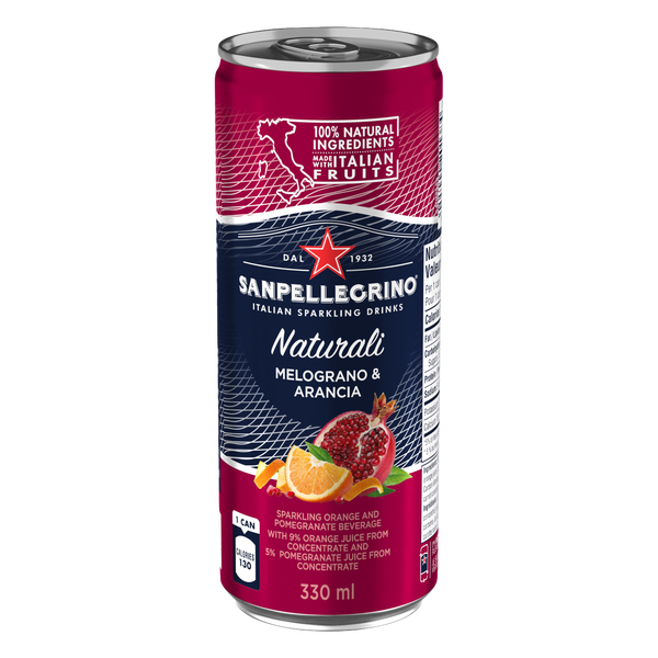 San Pellegrino Naturali Melograno & Arancia	24 x 330 mL