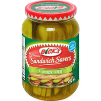 Bick's Sandwich Savers Tangy Dill Pickles, 500 mL