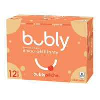 Bubly Sparkling Water Peach 12x355ml,