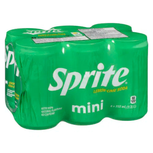 Sprite Lemon Lime Cans (Mini) 6x222 ml