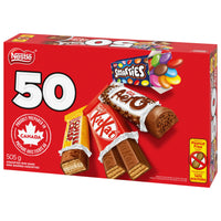 NESTLÉ Favourites KITKAT, AERO, SMARTIES & COFFEE CRISP Mini Bars & Candies, Peanut-free Halloween Candy, Individually Wrapped, Made in Peanut-free Facility, Prepared in Canada, 505 g