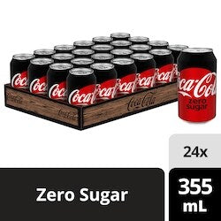 Coca-Cola Cola Zero Sugar Cans 24x355 ml