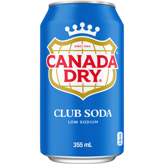 Canada Dry Club Soda 24 x 355 mL