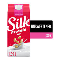 Silk Soy Milk Alternative, Unsweetened, Dairy Free, 8g of protein, 1.89
