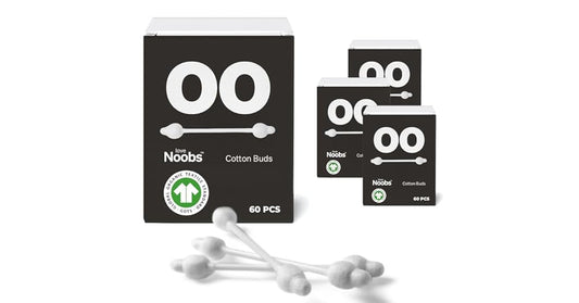 LoveNoobs Baby Cotton Swabs by LoveNoobs™, 240 pcs, 100% Organic, Ultra Soft Ear Swabs for Kids and Babies
