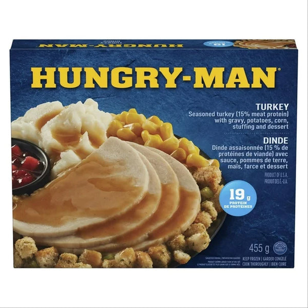 Hungry Man Turkey Dinner 455 G