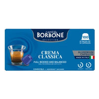 Caffé Borbone Crema Classica Nespresso Compatible Pods - Pack of 100	,1 kg
