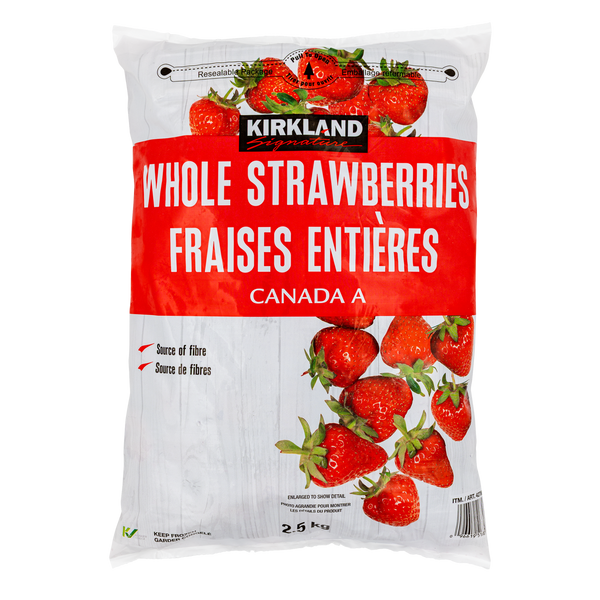 FROZEN Kirkland Signature Whole Strawberries 2.5 kg