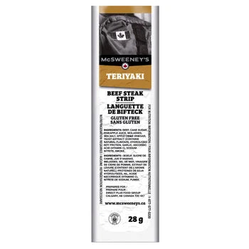 McSweeney’s Teriyaki Beef Steak Strips 12 x 28 g