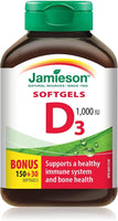 Jamieson D3 Soft Gels 1000 IU