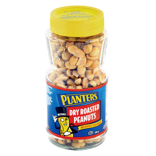 Planters Dry Roasted Peanuts Jars 12 x 300 g