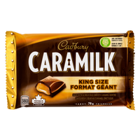 Cadbury Caramilk Chocolate Bars King Size	24 x 78 g