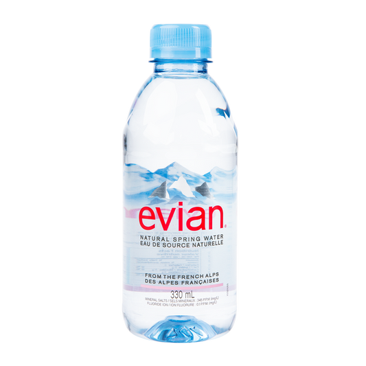 Evian Natural Spring Water 24 × 330 mL