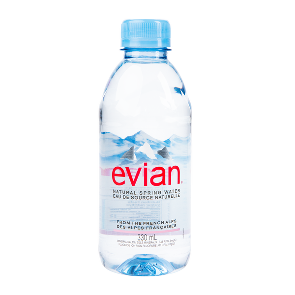 Evian Natural Spring Water 24 × 330 mL