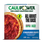 Caulipower Cauliflower Pizza Crust, Gluten Free, 2 Blank Canvas Crusts Per Pack, 312g, Cauliflower Plain pizza crust