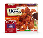 Janes Frozen Chicken Wings with Sweet Honey Garlic Sauce, Pub Style 660g