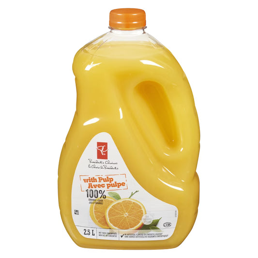 President's Choice Orange Juice with Pulp 2.5L