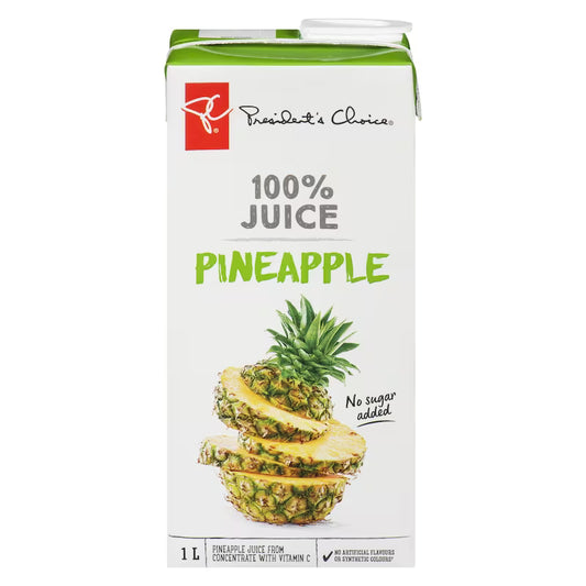 President's Choice 100% Pineapple Juice 1L