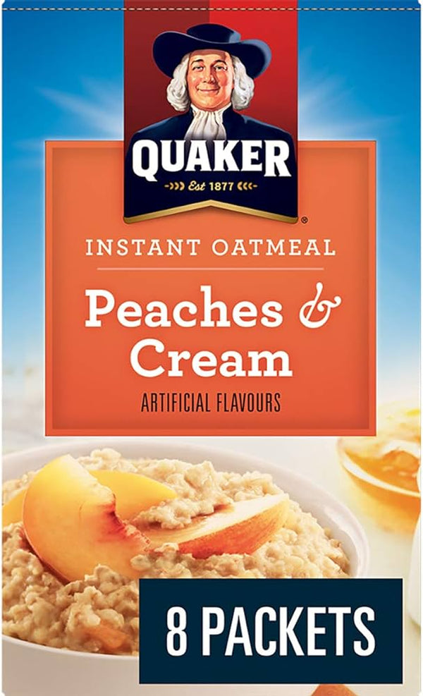 Quaker Instant Oatmeal, Peaches & Cream 8Pk