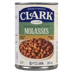 Clarks Beans Molasses W Pork 398ml