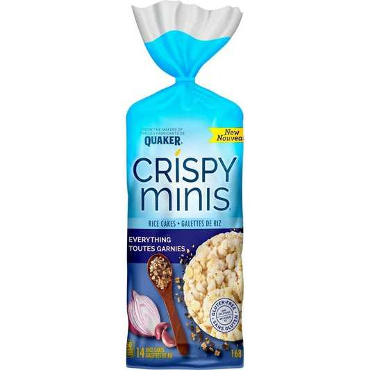 Quaker Everything Flavoured Brown Rice Cakes, Crispy Minis 168g