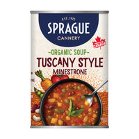 Sprague Organic Tuscany-Style Minestrone Soup, 398ml - Reheat and Serve