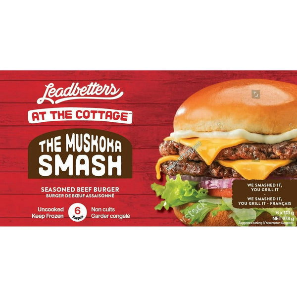 The Muskoka Smash Beef Burger, Muskoka Smash Burger 6x113g, 678g