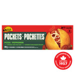 McCain® Pizza Pockets® Pepperoni, Made in Canada from domestic and imported ingredients, 3 x 100g