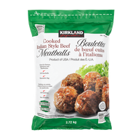 Kirkland Signature Cooked Italian Style Frozen Beef Meatballs 2.72 kg