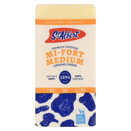 St Albert Medium White Cheese 270g
