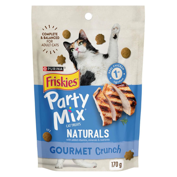 Friskies Party Mix Gourmet Crunch, Natural Cat Treats 170g