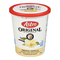 Astro 1% French Vanilla Flavoured Balkan Style Yogurt, Original 750g