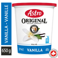 Astro Original Yogurt Vanilla Balkan 3.25%, 650g