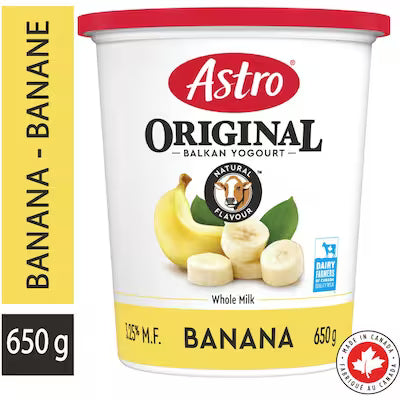 Astro Original Banana 3.25% Yogurt 650g