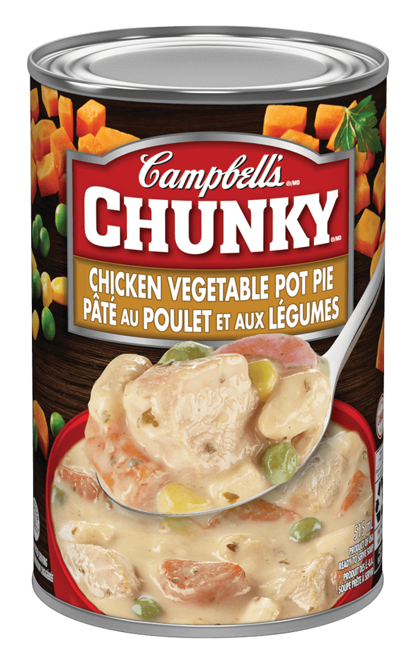 Campbell's Ready To Serve Chicken and Vegetable Pot Pie Soup, Chunky 515ml
