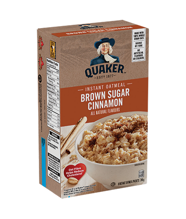Quaker Rts 8pk Brown Sugar Cinnamon Oatmeal 264g