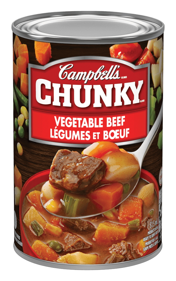 Campbells Chunky Veg Beef Soup 515ml