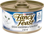 Fancy Feast Pate Ocean Whitefish & Tuna, Wet Cat Food 85g