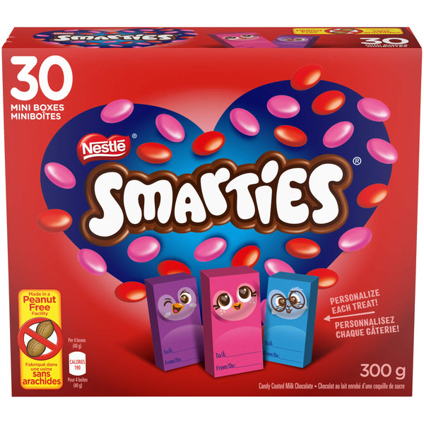 Smarties Valentine Milk Minis 300g.