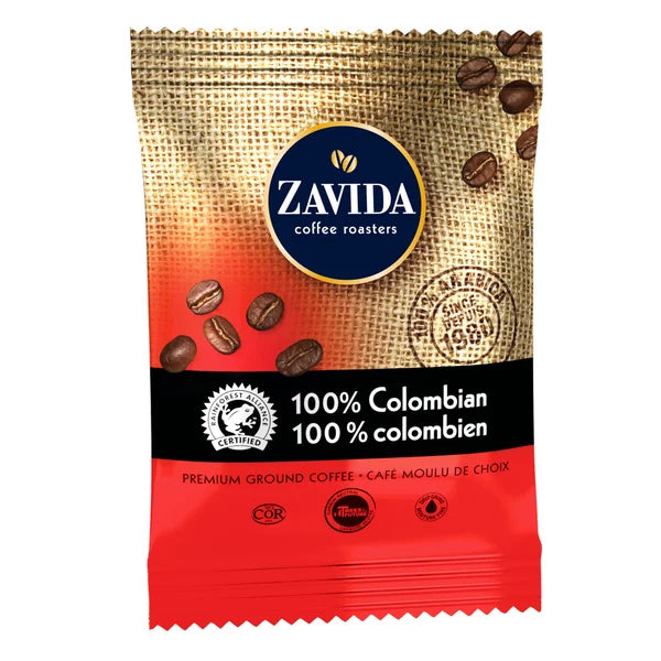 Zavida 100% Colombian Ground Coffee 64 x 2 oz