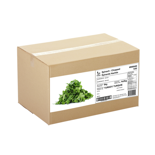 Fennec Frozen Chopped Spinach 4 x 2 kg
