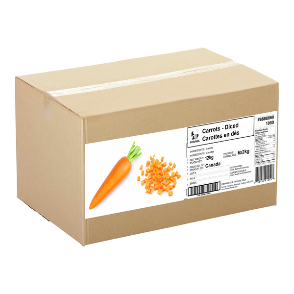 Fennec Frozen Diced Carrots	6 x 2 kg